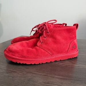 UGG Australia Neumel Red Boots for Men, Size 14